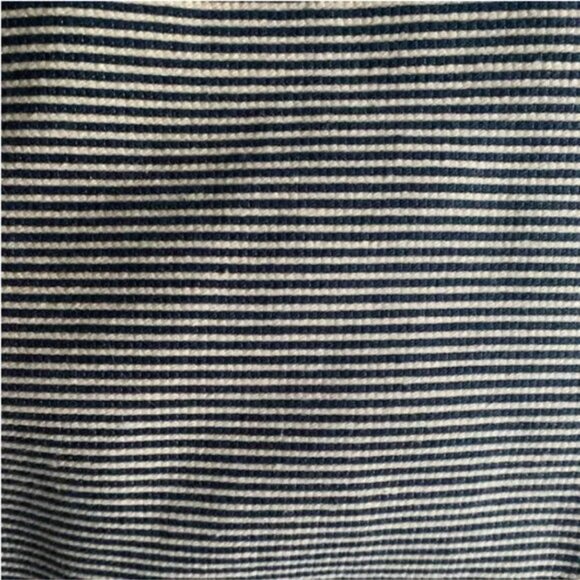 Talbots Blue and Cream Pinstriped Pencil Skirt Size 8P - Picture 5 of 12